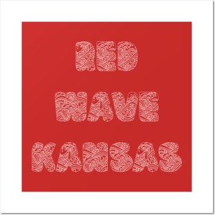 Red Wave Kansas Posters and Art